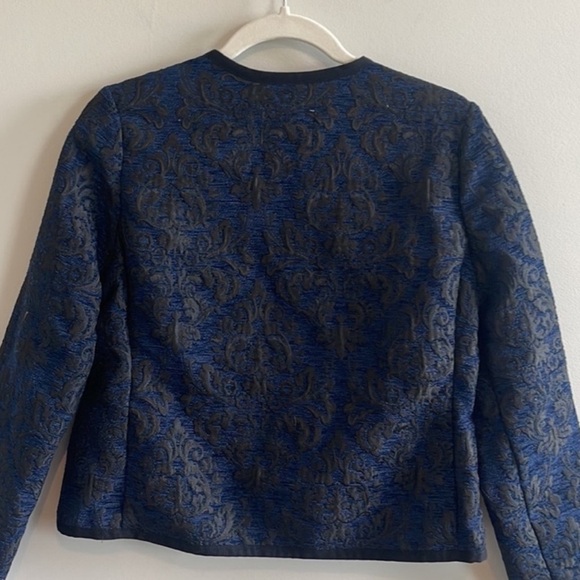 Old Navy Open Front Jacquard Print Navy Black Blazer NWT
Sz Small - Picture 8 of 9